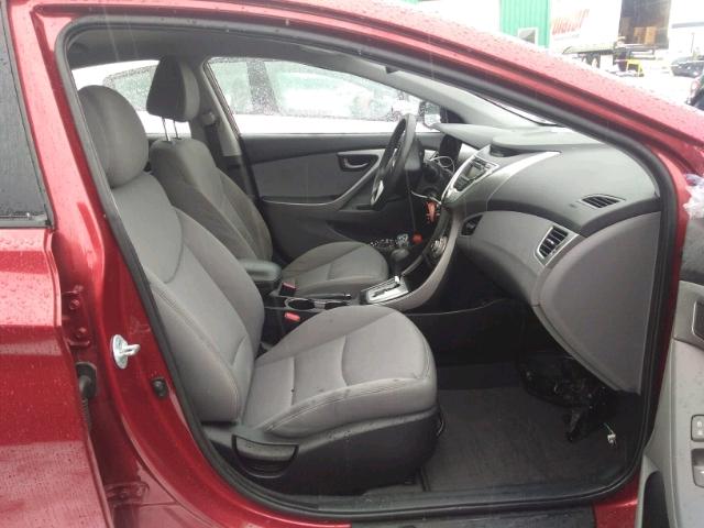 5NPDH4AE6CH130352 - 2012 HYUNDAI ELANTRA GL RED photo 5