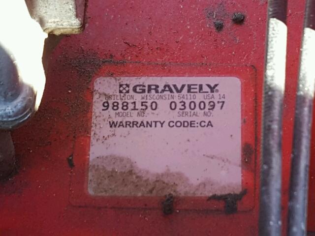 030097 - 2014 GRAV MOWER RED photo 10