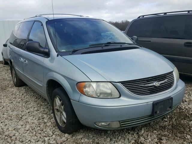 2C8GP64L81R376159 - 2001 CHRYSLER TOWN & COU BLUE photo 1