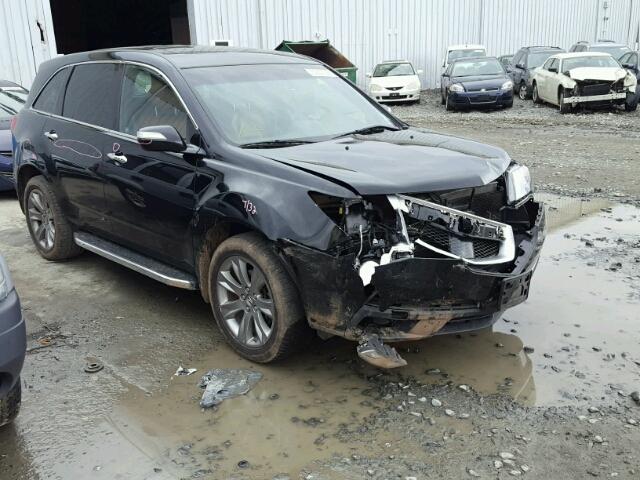 2HNYD2H6XCH545810 - 2012 ACURA MDX ADVANC BLACK photo 1