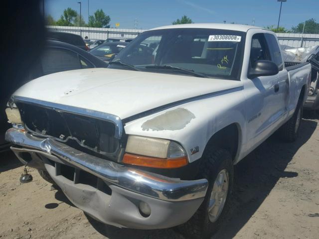 1B7GG23Y4VS238162 - 1997 DODGE DAKOTA WHITE photo 2