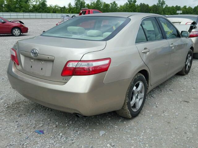 4T1BE46K77U189920 - 2007 TOYOTA CAMRY CE/L GOLD photo 4