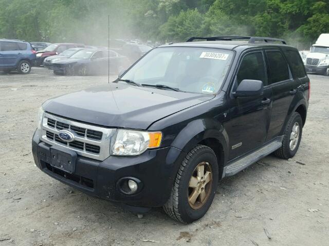 1FMCU93198KC69863 - 2008 FORD ESCAPE XLT BLACK photo 2