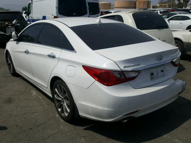 5NPEC4AC5CH388301 - 2012 HYUNDAI SONATA SE WHITE photo 3