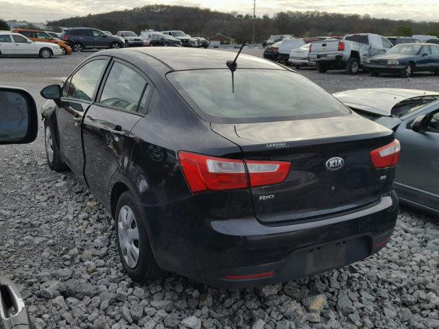 KNADM4A34D6189449 - 2013 KIA RIO LX Սև լուսանկար 3