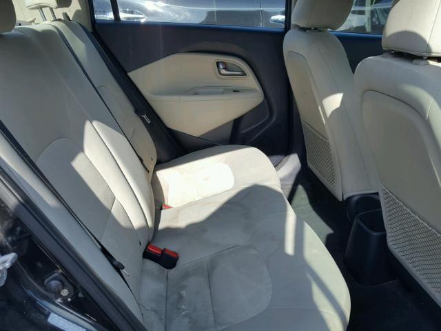KNADM4A34D6189449 - 2013 KIA RIO LX Սև լուսանկար 6