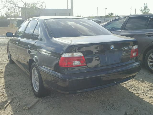 WBADT43411GF56700 - 2001 BMW 525 I AUTO BLACK photo 3