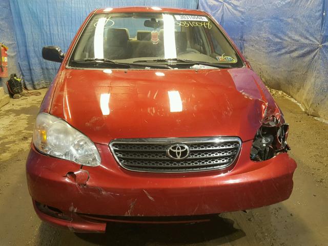 2T1BR32E48C933538 - 2008 TOYOTA COROLLA CE RED photo 9