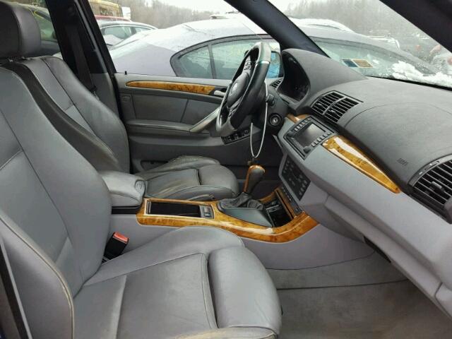 5UXFB33543LH39678 - 2003 BMW X5 4.4I BLUE photo 5