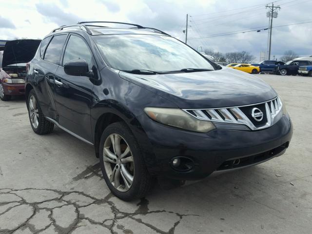 JN8AZ18W19W114676 - 2009 NISSAN MURANO S BLACK photo 1