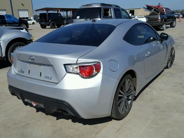 JF1ZNAA13D1718542 - 2013 TOYOTA SCION FR-S ვერცხლისფერი ფოტო 4