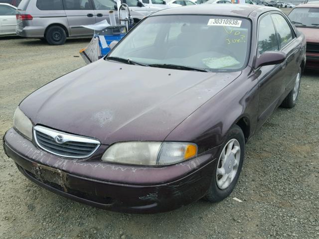 1YVGF22C5W5712753 - 1998 MAZDA 626 DX PURPLE photo 2