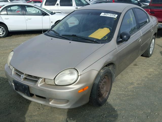 1B3ES46C52D615875 - 2002 DODGE NEON SE GOLD photo 2