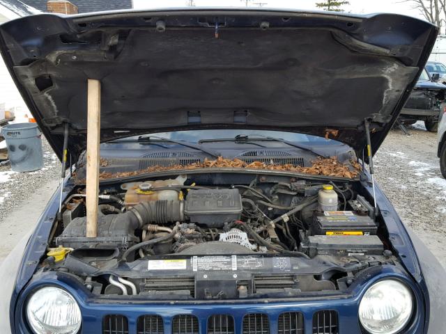 1J4GL48KX2W264744 - 2002 JEEP LIBERTY SP BLUE photo 7