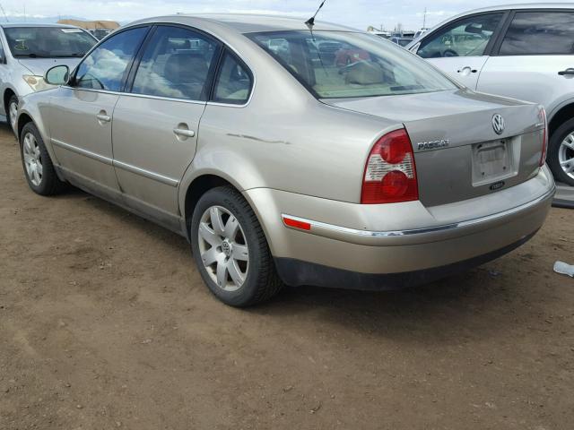 WVWBD63B15E048131 - 2005 VOLKSWAGEN PASSAT GLS BEIGE photo 3