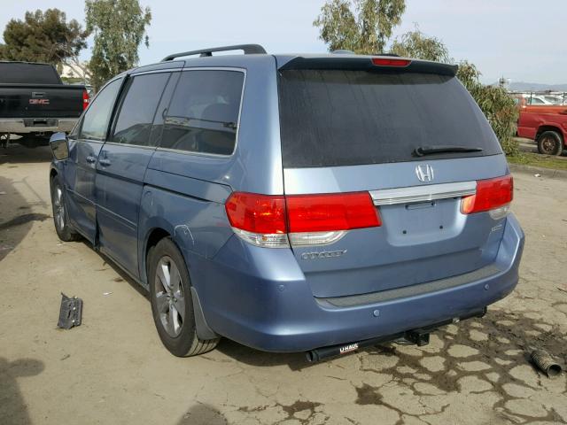 5FNRL38939B048335 - 2009 HONDA ODYSSEY TO BLUE photo 3