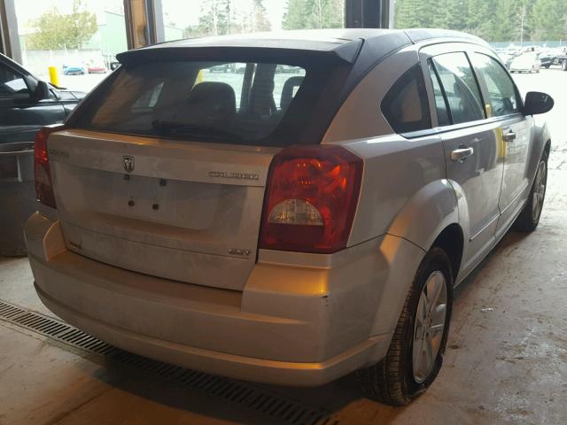 1B3HB48A29D231992 - 2009 DODGE CALIBER SX SILVER photo 4