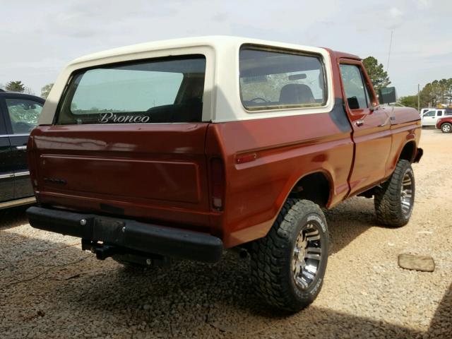 U15HLBC3364 - 1978 FORD BRONCO ORANGE photo 4