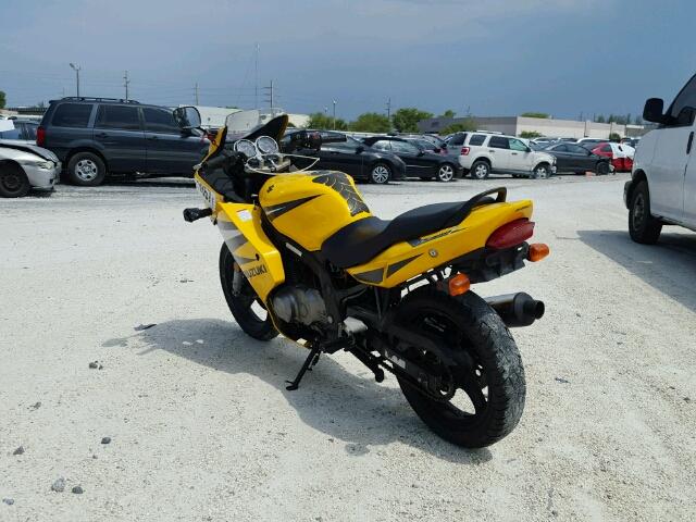 VTTGM51A342100673 - 2004 SUZUKI GS500 FK YELLOW photo 3