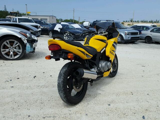 VTTGM51A342100673 - 2004 SUZUKI GS500 FK YELLOW photo 4