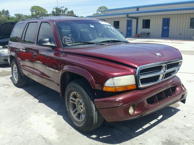 1B4HR28N91F554959 - 2001 DODGE DURANGO BURGUNDY photo 1