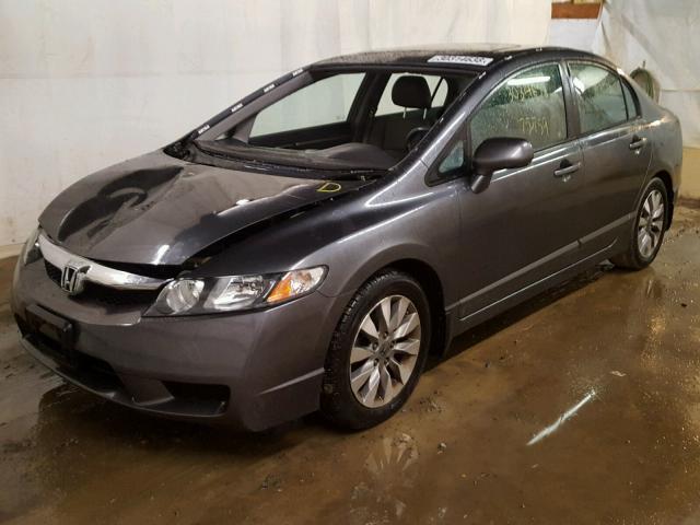 2HGFA1F97AH552936 - 2010 HONDA CIVIC EXL GRAY photo 2