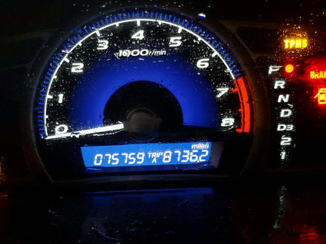 2HGFA1F97AH552936 - 2010 HONDA CIVIC EXL GRAY photo 8