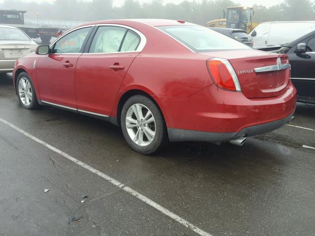 1LNHM94R69G613423 - 2009 LINCOLN MKS RED photo 3