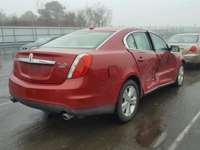 1LNHM94R69G613423 - 2009 LINCOLN MKS RED photo 4