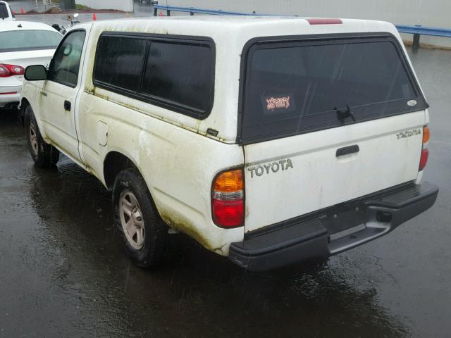 5TENL42N54Z448656 - 2004 TOYOTA TACOMA WHITE photo 3