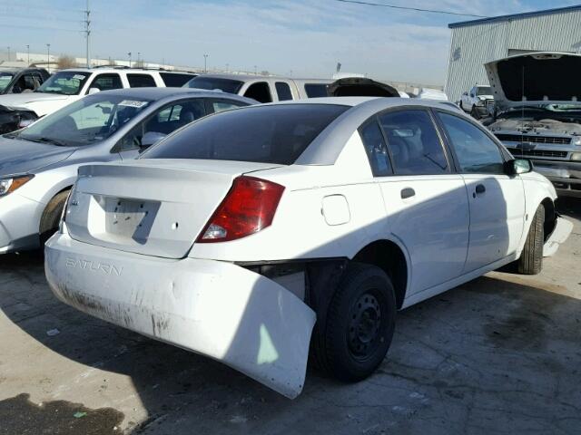 1G8AG52F03Z114654 - 2003 SATURN ION LEVEL WHITE photo 4