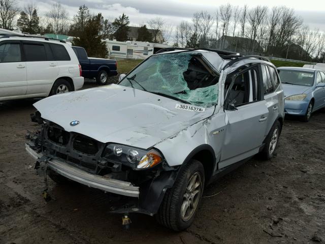 WBXPA73424WB22256 - 2004 BMW X3 2.5I SILVER photo 2