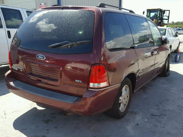 2FMZA52226BA51728 - 2006 FORD FREESTAR S BURGUNDY photo 4