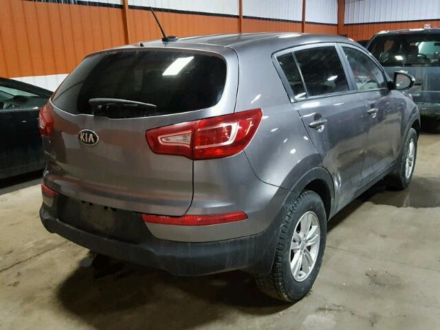 KNDPB3A29D7435221 - 2013 KIA SPORTAGE B GRAY photo 4