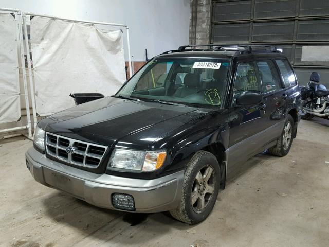 JF1SF6553XH721784 - 1999 SUBARU FORESTER S BLACK photo 2