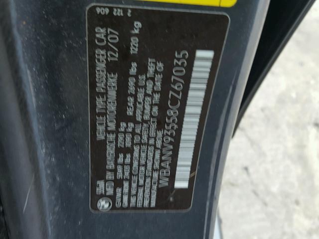 WBANV93558CZ67035 - 2008 BMW 535 XI Gri fotoğraf 10