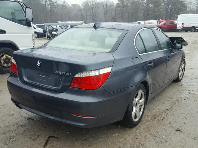 WBANV93558CZ67035 - 2008 BMW 535 XI GRAY photo 4