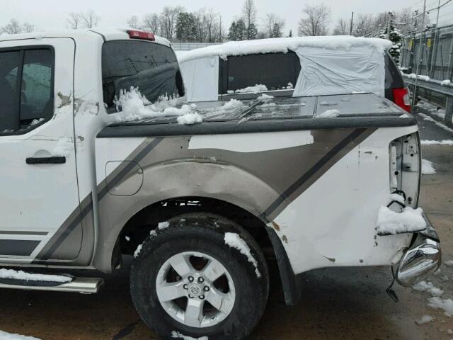1N6AD0EV4BC425278 - 2011 NISSAN FRONTIER S WHITE photo 9
