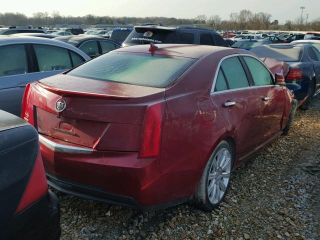 1G6AB5RA1E0113571 - 2014 CADILLAC ATS LUXURY MAROON photo 4