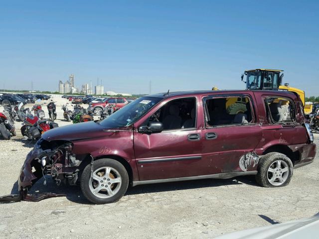 1GNDV231X7D173117 - 2007 CHEVROLET UPLANDER L 勃艮第红 照片 9