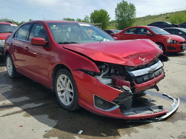 3FAHP0JA2CR389790 - 2012 FORD FUSION SEL RED photo 1