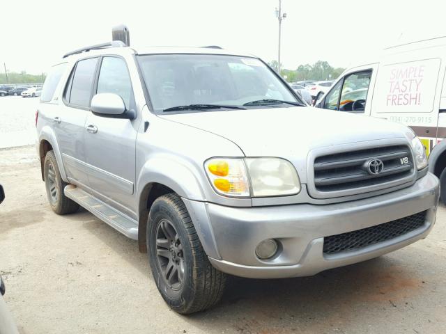 5TDZT34A14S209608 - 2004 TOYOTA SEQUOIA SR SILVER photo 1