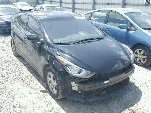 5NPDH4AE9EH485230 - 2014 HYUNDAI ELANTRA SE BLACK photo 1