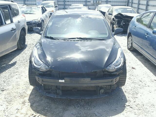 5NPDH4AE9EH485230 - 2014 HYUNDAI ELANTRA SE BLACK photo 9