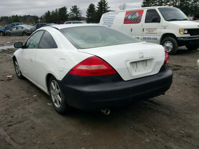 1HGCM82643A021998 - 2003 HONDA ACCORD EX WHITE photo 3