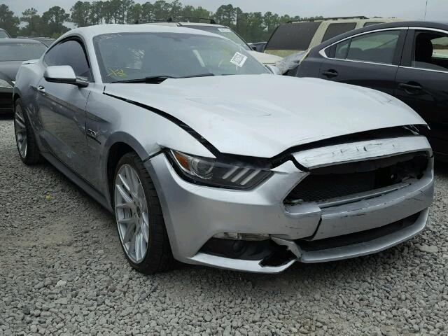1FA6P8CF6F5413062 - 2015 FORD MUSTANG GT SILVER photo 1