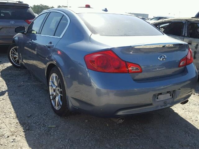 JNKBV61E97M721359 - 2007 INFINITI G35 BLUE photo 3