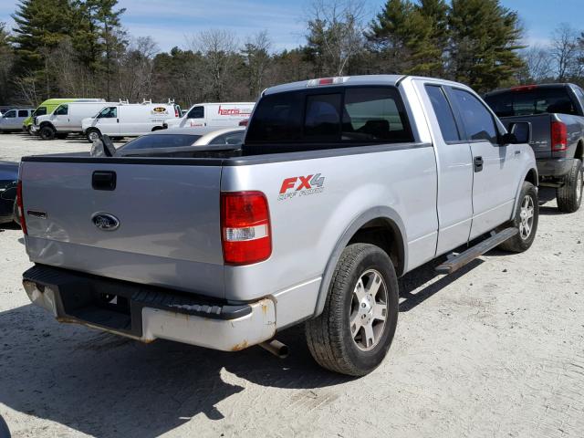 1FTPX14587FA78166 - 2007 FORD F150 SILVER photo 4