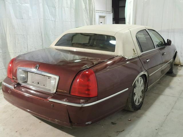 1LNHM83WX4Y609931 - 2004 LINCOLN TOWN CAR U RED photo 4