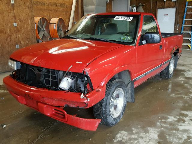 1GCCS1445W8231061 - 1998 CHEVROLET S TRUCK S1 RED photo 2